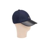 Tergan Lacivert Deri Erkek Şapka - S1SPK0330004-F0E