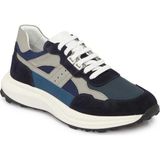 Tergan Lacivert Hakiki Deri Erkek Sneaker - E24I1AY56736-D44 - Lacivert-D44