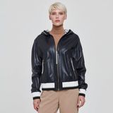 Tergan Lacivert Hakiki Deri Kadın Hakiki Deri Mont - K22KDM320302-Q3R - Lacivert_Q3R - 4XL