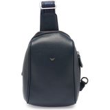 Tergan Lacivert Hakiki Deri Unisex Çapraz Askılı Çanta - S1AC00021511-A38 - Lacivert_A38