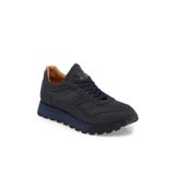 Tergan Lacivert Hakiki Nubuk Deri Erkek Sneaker - E23S1AY56359-C39