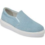 Tergan Mavi Hakiki Süet Deri Kadın Loafer - K24I1AY67368-S2U - Mavi-S2U