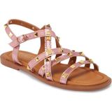 Tergan Pembe Hakiki Deri Kadın Sandalet - K25Y1SN67778-J91 - Pembe_J91
