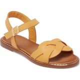 Tergan Sarı Hakiki Deri Kadın Sandalet - K25Y1SN67885-J63 - Sarı_J63