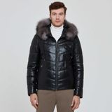 Tergan Siyah Hakiki Deri Erkek Hakiki Deri Mont - E23BDM310464-Q3H - Siyah_Q3H - 5XL