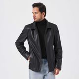 Tergan Siyah Hakiki Deri Erkek Hakiki Deri Mont - E23KDM310510-Q3H - Siyah_Q3H - 4XL