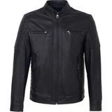 Tergan Siyah Hakiki Deri Erkek Hakiki Deri Mont - E23KDM310544-Q4O - Siyah_Q4O - 4XL