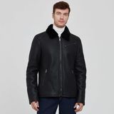 Tergan Siyah Hakiki Deri Erkek Hakiki Deri Mont - E23KKM310455-D51 - Siyah_D51 - 4XL