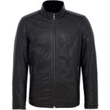 Tergan Siyah Hakiki Deri Erkek Hakiki Deri Mont - E23KKM310467-Q3H - 3XL