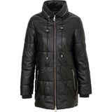 Tergan Siyah Hakiki Deri Kadın Deri Mont - K24KDM320454-Q3H - Siyah_Q3H - L