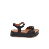 Tergan Siyah Hakiki Deri Kadın Sandalet - K24Y1SN67112-A23