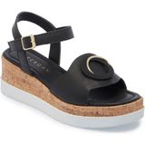 Tergan Siyah Hakiki Deri Kadın Sandalet - K25Y1SN67856-A23 - Siyah_A23