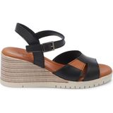Tergan Siyah Hakiki Deri Kadın Sandalet - K25Y1SN67867-A23 - Siyah_A23