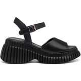 Tergan Siyah Hakiki Deri Kadın Sandalet - K25Y1SN67873-A23 - Siyah_A23