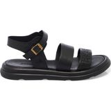 Tergan Siyah Hakiki Deri Kadın Sandalet - K25Y1SN67892-A23 - Siyah_A23