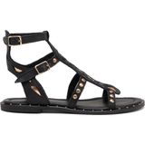 Tergan Siyah Hakiki Deri Kadın Sandalet - K25Y1SN68074-A23 - Siyah_A23