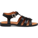 Tergan Siyah Hakiki Deri Kadın Sandalet - K25Y1SN68105-A23 - Siyah_A23