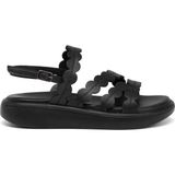 Tergan Siyah Hakiki Deri Kadın Sandalet - K25Y1SN68108-A23 - Siyah_A23