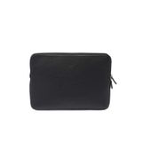 Tergan Siyah Hakiki Deri Unisex Laptop Çantası, 14 inç