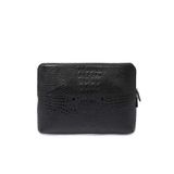 Tergan Siyah Hakiki Deri Unisex Laptop Çantası, 39x30x4 cm