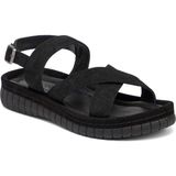 Tergan Siyah Hakiki Süet Deri Kadın Sandalet - K25Y1SN67844-A01 - Siyah_A01