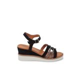 Tergan Siyah Hakiki Süet Deri Kadın Sandalet - K25Y1SN67869-A01