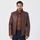 Tergan Taba Hakiki Deri Erkek Hakiki Deri Mont - E23KDM310514-R46 - Taba_R46