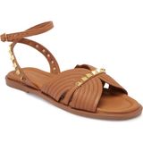 Tergan Taba Hakiki Deri Kadın Sandalet - K25Y1SN67783-A29 - Taba_A29