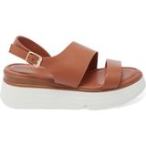 Tergan Taba Hakiki Deri Kadın Sandalet - K25Y1SN67881-A29 - Taba_A29