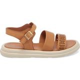 Tergan Taba Hakiki Deri Kadın Sandalet - K25Y1SN67892-A29 - Taba_A29