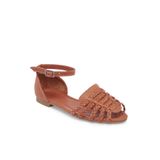 Tergan Taba Hakiki Deri Kadın Sandalet - K25Y1SN67955-A29