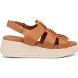 Tergan Taba Hakiki Deri Kadın Sandalet - K25Y1SN67987-A29 - Taba_A29