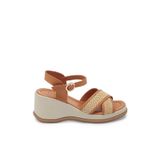 Tergan Taba Hasır - Deri Kadın Sandalet - K25Y1SN68055-A29