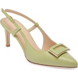 Tergan Yeşil Hakiki Deri Kadın Stiletto - K24I1AY67189-G81 - Yeşil_G81