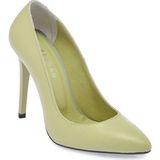 Tergan Yeşil Hakiki Deri Kadın Stiletto - K24I1AY67482-S1X - Yeşil-S1X