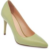 Tergan Yeşil Hakiki Deri Kadın Stiletto - K24S1AY67599-G81 - Yeşil_G81