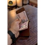 TeriArte HAKİKİ DERİ MANDALLI CÜZDAN, GERÇEK DERİ CÜZDAN, DERİ PARA BÖLMELİ KARTLIK CÜZDAN, MİNİMALİST HAKİKİ DERİ CÜZDAN