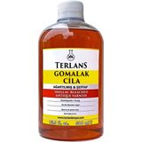 TERLANS Ağartılmış Şeffaf Gomalak Cilası 500 ml | Bleached Shellac Polish | Doğal Ahşap Cilası ve Koruyucu | French Polish Uyumlu | Mobilya, Enstrüman ve Ahşap Restorasyon Cilası