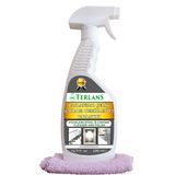 Terlans Asansör Temizleyici Paslanmaz Çelik ve Krom Parlatıcı 500 ml + Mikrofiber Bez Stainless Steel & Chrome Cleaner and Polish