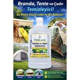 Terlans Branda, Tente ve Çadır Temizleyici 1000 ml | Su Bazlı Güçlü Yağ ve Organik Leke Çözücü | Outdoor Sert Kumaş Temizleyici