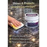 Terlans Doğal Taş Granit Koruyucu Vaks 250 ml | Tezgah ve Dekoratif Yüzeyler için Leke Önleyici, Su İtici, Doğal Parlatıcı Bakım Cilası Natural Stone Polishing Wax