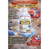 Terlans İnşaat Sonrası Çimento, Kireç ve Harç Sökücü 1000 ml | Güçlü Cement & Lime Remover | Fayans ve Seramik Temizleyici