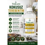 Terlans Kokusuz Terebentin 500 ml Saydam Yağlı Boya İnceltici Hobi Kullanımı İçin Uygun