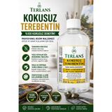 Terlans Kokusuz Terebentin 500 ml Tamamen Kokusuz Yağlı Boya Inceltici Temizleyici Oil Paint Thinner