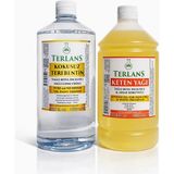 Terlans Kokusuz Terebentin Ve Resim Yağı (Keten Yağı) 2 X 1000 Ml Odourless Turpentine & Linseed Oil Bleached