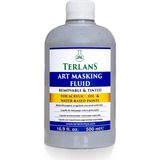 TERLANS Maskeleme Jeli 500 ml | Ahşap ve Porselen Boyama İçin Art Masking Fluid | Boya Koruyucu Sıvı Maske | Hassas Desen ve Kenar Koruma