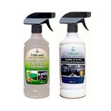Terlans Parfümlü Torpido Parlatıcı ve Araç Içi Temizleyici Leke Sökücü 2X500 ml + Mikrofiber Bez