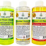 Terlans Yağlı Boya Seti Yardımcı Malzemeler 3x250ml Boya Fırça Temizleyici - Kokusuz Terebentin - Keten Yağı