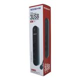 TERMAL AKIM KORUMALI 4LÜ PRİZ 3XUSB 2MT ANAHTARLI UZATMA KABLO SİYAH 10A - 2500W