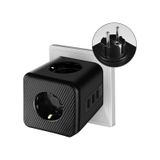 Termal Akım Korumalı Isıya Dayanıklı 3'lü Duvar Tipi Priz 2 X Usb 1 X Type C Çıkışlı 2 M